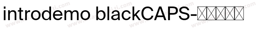 introdemo blackCAPS字体转换